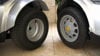 Left: All-Terrain tires, Right: Standard tires