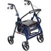 drive-duet-dual-function-transport-wheelchair-rollator-rolling-walker-125-blue